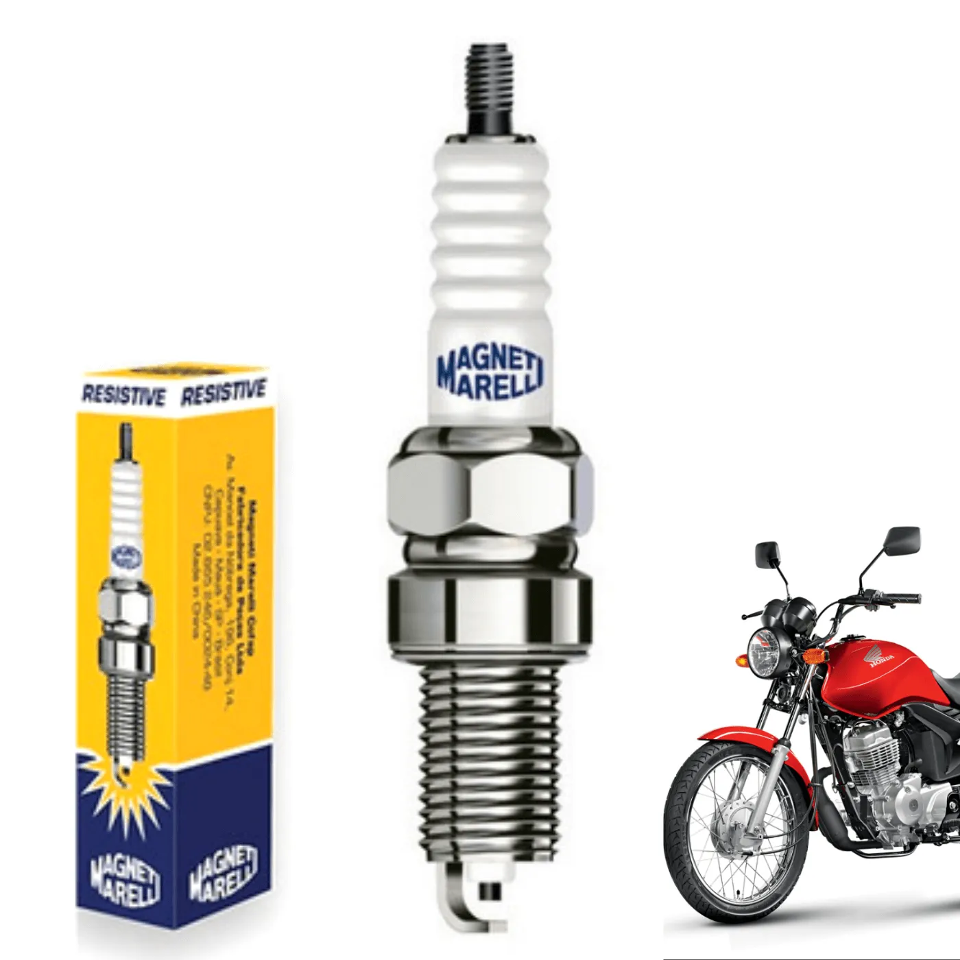 Vela De Ignição Moto Honda Cg Titan 125 Fan 125 2000 Até 2008